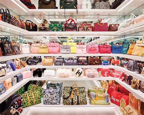 kylie jenner handbags closet